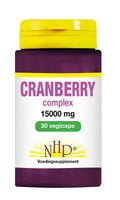 NHP Cranberry complex 15000mg 30.00 Vegetarische capsules