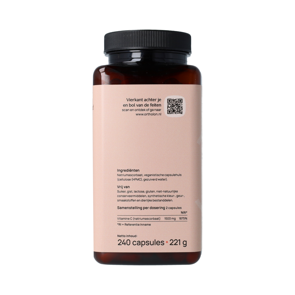 Ortholon Vitamine C Zuurvrij 240.00 Capsules