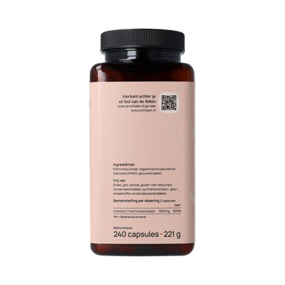 Ortholon Vitamine C Zuurvrij 240.00 Capsules