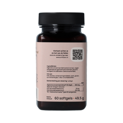 Ortholon Algenolie Omega 3 Vegan 60.00 Softgels