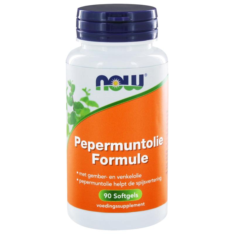 NOW Pepermuntolie formule 90.00 Softgels
