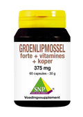 SNP Groenlipmossel forte + vitamines + koper 60.00 Capsules