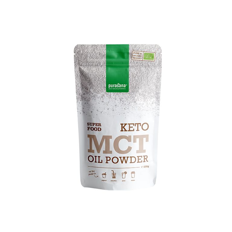 Purasana MCT olie poeder vegan bio 200.00 Gram