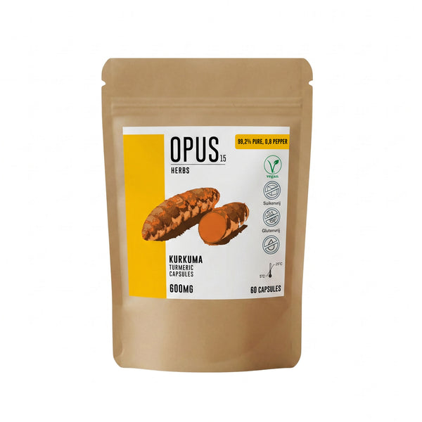 Opus Herbs Kurkuma Capsules 600mg 60 Capsules