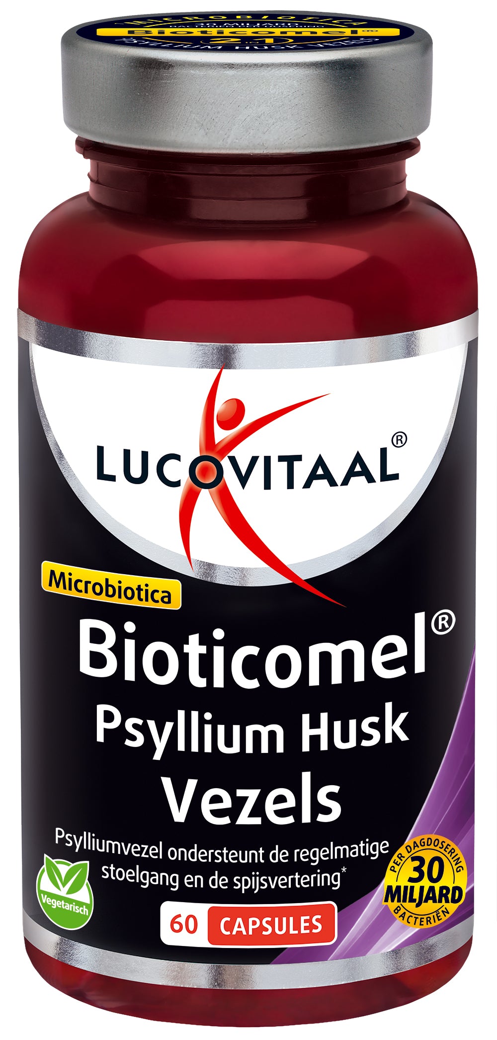 Lucovitaal Bioticomel Psyllium Husk Vezels 60.00 Capsules